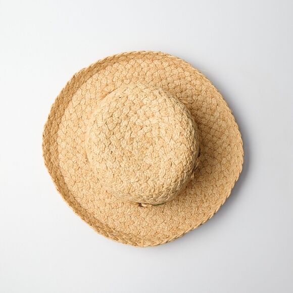 GAP Tan Straw Hat with Floral Accents - Picture 3 of 8